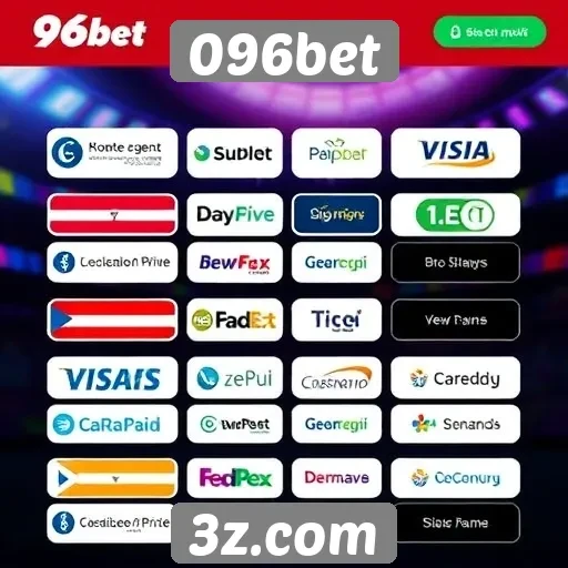 Métodos de pagamento aceitos na 096bet